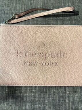 kate spade Embossed Pebbled Leather Wristlet - Blush Pink